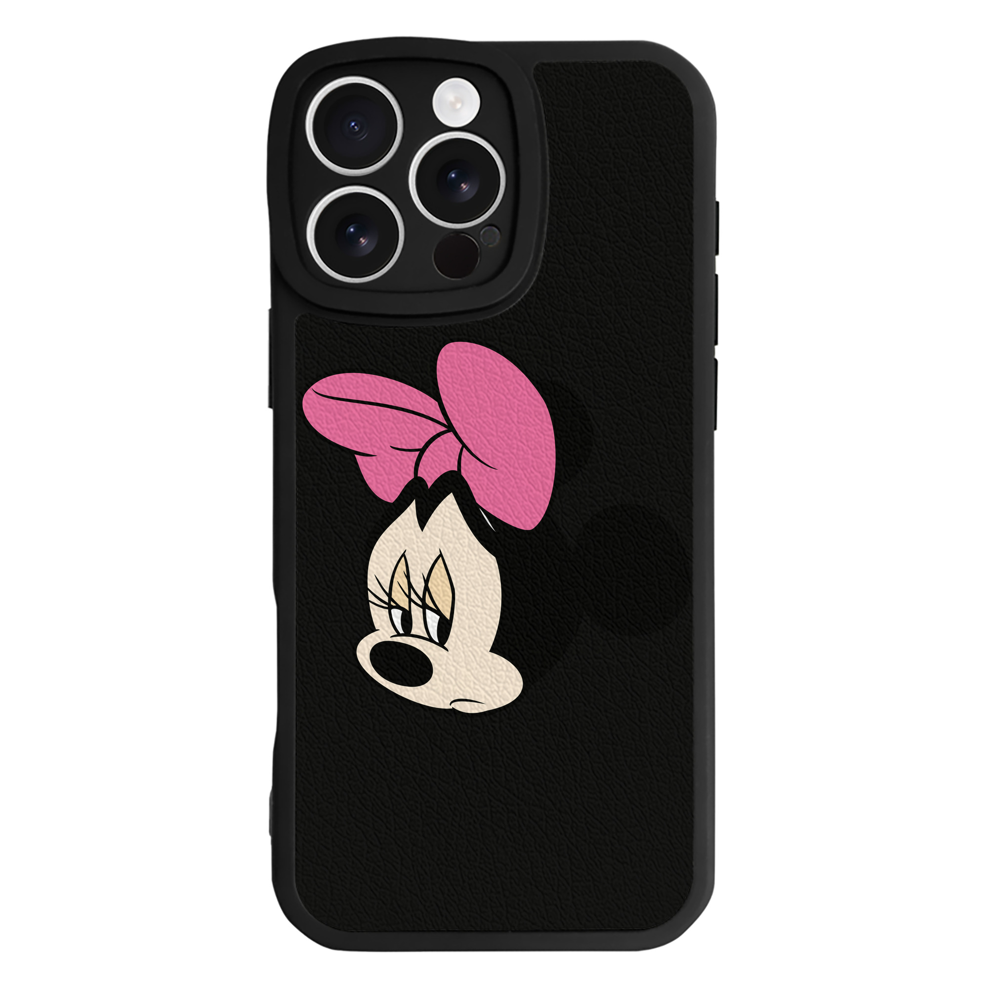（画像用） ミッキーマウス Mickey Mouse 【iPhone 16シリーズ対応】シリコンスマホケース（レザー調） 材質：シリコン